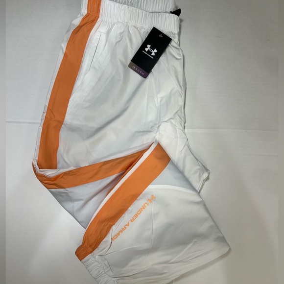 Under Armour White and Orange Track Pants - Picture 13 of 16